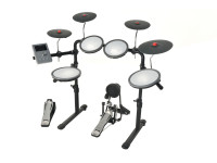 OQAN  QPD-1 Plus - Kit de bateria eletrónica Oqan QPD-1 Plus, Rack ajustável em altura, 2 x 8' Mesh Pads (Snare & Tom Base), 2 pads de malha de 7' (Tom 1 & 2), 3 pads de pratos de 8' (Crash x 2 & HH), 1 prato de 10' ...