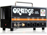 Orange DARK TERROR Amplificador Válvulas 15W Guitarra Elétrica - Entre 15W e 7W comutável, Um canal, 3 tubos de pré-amplificação ECC 83, 2 tubos de amplificador de potência EL84, Controles para ganho, tom, volume, Caixa de aço sólida e preta, 