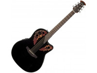 Ovation  Celebrity CE44-5  - Celebrity Elite, Com corte, Topo: Abeto sólido, Buracos de ressonância: dragonas de madeira múltipla, Desenho do corpo: Lyrachord, profundidade média, Pescoço: Nato, 