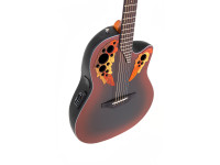 Ovation  Celebrity Elite CE44 Mid Cutaway Reverse Red Burst