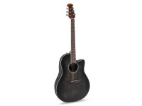 Ovation  Celebrity Traditional Plus CS24P Mid Cutaway Transparent Blackburst Flame