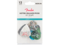 Palhetas de Celuloide com Pontos 351 - Pack de 12, Média