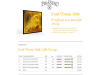 Pirastro  Evah Pirazzi Gold G-Gold BE