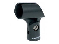 Proel  APM10 Black Mic Holder  - ABS microphone holder (Ø Min-Max: 22 - 26 mm)., 