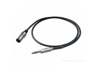 Proel  BULK230LU1 1m  - Cor: Preto, Adaptador: jack stereo 6,3mm / XLR macho, Fichas: PROEL - S5CPRO - XLR3MVPRO, Cabo: HPC225, Modelos disponíveis e comprimentos relacionados*, BULK230LU05 - 0,5 m, 