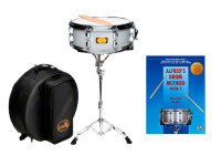 Proel Tamburo Pack TB Dave Black Student Signature Snare Drum Silver