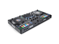 Rane  Performer - Controlador de DJ de 4 decks para Serato, Jogwheels motorizados de alta resolução de 8,5, Telas OLED Pad, Divisão de haste (vocais e instrumentais são separados com o toque de um botão), Botões ins...