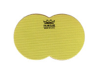 Remo Falam Slam Pad 2,5 Double - Remo Falam Slam - Pad de bumbo Kevlar de 2,5 para pedal duplo, aumenta as frequências médias e protege a pele da bateria, os pads serão enviados em cores diferentes (branco/amarelo/preto), 