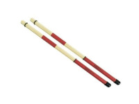 Rohema Percussion  Tape Bamboo Rods - PVC, Tampa de plástico e proteção contra rimshot, Comprimento: 415mm, Diâmetro: 15mm, Feito na Alemanha, 