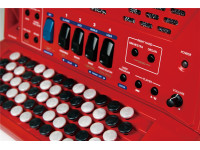 Roland FR-1xb RD V-Acordeão de botões vermelho