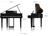 Roland GP-6 PE dimensões medidas peso