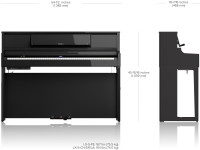 Roland LX-5 CH medidas dimensões