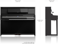 Roland LX-6 PE medidas dimensões peso 