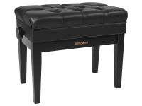 <b>Roland RPB-500BK LUXURY</b> Banco Piano Preto - Roland RPB-500BK Banco Piano Premium Preto Acetinado, Compartimento dedicado para guardar Acessórios, Regulação Altura + Assento Muito Confortável em Vinil, Cor: Preto Acetinado, Construção em Made...