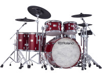<b>Roland VAD716 CHERRY</b> Kit 6-pcs Cascos Madeira BD 22'' <b>Modulo Roland V71</b>