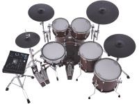 Roland VAD716-SW HYBRID DRUM SATIN WALNUT Topo Gama E-Drum Kit 6-peças