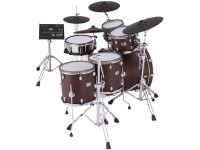 Roland VAD716-SW HYBRID DRUM SATIN WALNUT Topo Gama E-Drum Kit 6-peças