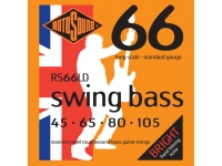 Rotosound RS66LD - Conjunto de cordas para Guitarra Baixo de 4 cordas, Bitolas: 045 , 065, 080 , 105, Escala longa, Aço inoxidável, 