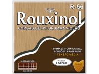 Rouxinol Cordas Guitarra Nylon Clássica Tensão Média R56 - Jogo de Cordas para guitarra clássica em nylon. Tensão média e acabamento clássico. Oferta de palheta., 