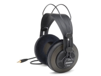 Samson SR850 Pro Studio Headphones  - Ideal para gravação profissional e monitoramento hi-fi, Resposta transparente com altos arejados e profundidade pronunciada, Design Over-ear, semi-open-back com amortecimento de veludo, Grandes dri...