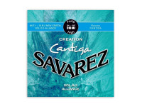 Savarez  510MJ Cantiga - Alta tensão, Cordas E e B: New Crystal Nylon, Fio dental: carbono, Cordas baixo cantiga, 