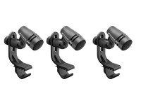 Conjunto de 3 microfones dinâmicos/Microfone para tarola Sennheiser  E604 3Pack 