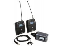 Sennheiser  ew 100 ENG G4 A-Band  - UHF Wireless Camera Combo System, Consiste em: transmissor bodypack SK 100 G4, transmissor plug-on SKP 100 G4 e microfone condensador de lapela ME 2-II, Característica direcional: omnidirecional, R...