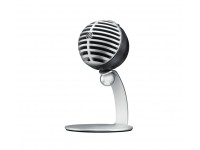 Shure Motiv MV5C Black  - Design plug and play para Mac e PC - nenhuma instalação necessária, Melhore o som da sua voz com o modo de aprimoramento de fala, Monitore o áudio por meio da saída de auscultador do microfone ou d...