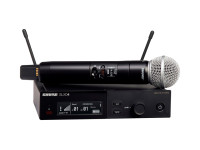 Sistema sem fios de mão/Sistema sem fios com microfone de mão Shure SLXD24E/Beta58 K59