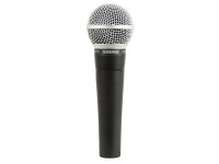 Shure SM58 LC  - Microfone Vocal Dinâmico SHURE SM58 LC, Material: Ferro fundido, Padrão Polar: Cardioid, Impedância: 150 Ω, Sensibilidade: -54.5 dBV/Pa (1.85 mV), Resposta de frequência ajustada para vocais - 50 t...