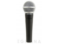 Shure SM58 LC  - Microfone Vocal Dinâmico SHURE SM58 LC, Material: Ferro fundido, Padrão Polar: Cardioid, Impedância: 150 Ω, Sensibilidade: -54.5 dBV/Pa (1.85 mV), Resposta de frequência ajustada para vocais - 50 t...