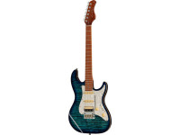 Sire Larry Carlton S7FM TBL 2nd Gen - Corpo: Alder, Braço: Flamed maple, Fretboard: Roasted maple, Fixação do pescoço: Bolt-on, Inlays: Pontos Abalone, 22 trastes médio jumbo, 