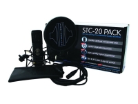 Sontronics STC-20-Pack  - Sontronics STC-20 Pack, STC-20: Microfone de condensador de membrana larga, Padrão Polar: Cardióide, Cápsula: Uma polegada, provida de ouro, Resposta de freqüência: 20Hz a 20kHz, Sensibilidade: 16m...