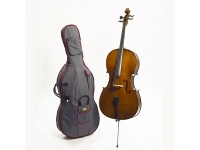 Stentor  SR1108 Cello Student II 4/4  - Ideal para novato de violoncelo, Modelo: Estudante II, Tamanho: 4/4, Tampo de abeto maciço, Corpo de bordo sólido, Pinos de ajuste e escala de ébano, 