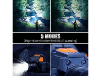 Superfire Lanterna de Cabeça 10W 350lm IP44 Zoom HL58 Superfire Lanterna de Cabeça 10W 350lm IP44 Zoom HL58