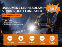 Superfire Lanterna de Cabeça 10W 350lm IP44 Zoom HL58 Superfire Lanterna de Cabeça 10W 350lm IP44 Zoom HL58