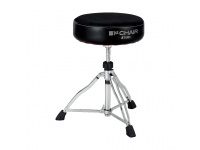 Tama HT430BC Drum Throne  - 1ª série de cadeiras, Assento redondo de 90 mm de espessura, 14 de diâmetro, Superfície especial do assento de tecido para reduzir o suor, Fuso rotativo, Altura regulável de 500 a 665 mm, 