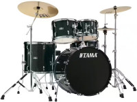 Conjunto de Bateria/Conjunto de bateria completo Tama Stagestar Entry Drum Kits ST52H6-BNS Stage 22 BLACK NIGHT SPARKLE