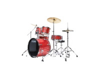 Tama T52H6-CDS Stagestar 5-Piece Drum Kit w/ Hardware+Throne, Candy Red Sparkle - Bombo de 22 x 16, Tom de 10 x 8, Tom de 12 x 9, Surdo de 16 x 15, Tarola de 14 x 5.5, Casco totalmente em álamo, 