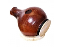 Terre Urdu com Pele - Em forma de garrafa, Material: Argila / cerâmica, Pele de cabra esticada na parte inferior, Vários tons podem ser cortados do instrumento batendo na fina pele de cabra e fortemente modulados, cobri...