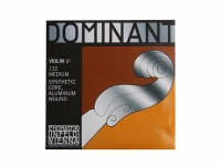 Thomastik Dominant 1/2 Violin Ré String  - Corda de Ré avulso, Para violino 1/2, Núcleo sintético, Enrolamento em aluminio, 132, Com ponta em bola, 