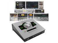 Universal Audio  Apollo Twin X Quad Gen2 Stud+ - Com processador UAD-2 Quad, Conversor AD/DA de 24 bits / 192 kHz, 2 pré-amplificadores de microfone Unison, Função de ganho automático, Alimentação fantasma de +48 V, Microfone talkback integrado, ...