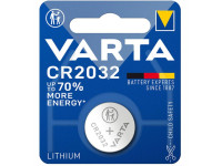 Varta Pilha Lítio Botão CR2032 3V Blister - Pilha Lithium, Tipo de Pilha: CR2032, Fornecido em Blister, Tensão: 3V, 