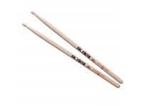 Vic Firth 55A American Classic Hickory - American Classic Series, Madeira de nogueira, Pontas de madeira, Tamanho intermediário entre 5A e 5B, Um ótimo stick para jogadores que acham 5B stick muito pesado e 5A stick fino e leve, Comprimen...