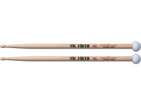 Vic Firth  5ADT Dual Tone - Hicória Americana, Combina dois tipos de bastões, Ponta de madeira (como modelo 5A) e ponta de feltro, Comprimento: 410 mm, Diâmetro: 14,4 mm, 