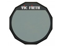 Vic Firth VFPAD12 Practice Pad - Practice Pad, Tamanho: 12 , Borracha macia para uma recuperação realista, Base antiderrapante, 