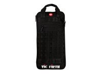 Vic Firth Perf Classic Stick Bag  - Bolsos frontais e traseiros com fecho, Rede elástica frontal para acesso rápido, Interior com 3 compartimentos para baquetas e escovas, Espaço adicional para acessórios, Material resistente e imper...