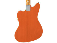 Vintage REVO Series 'Surfmaster' Thinline Twin Electric Guitar Trans Orange