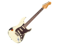 Vintage  V6 ICON Distressed White over Sunburst