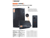 VSOUND Coluna Amplificada Profissional 12